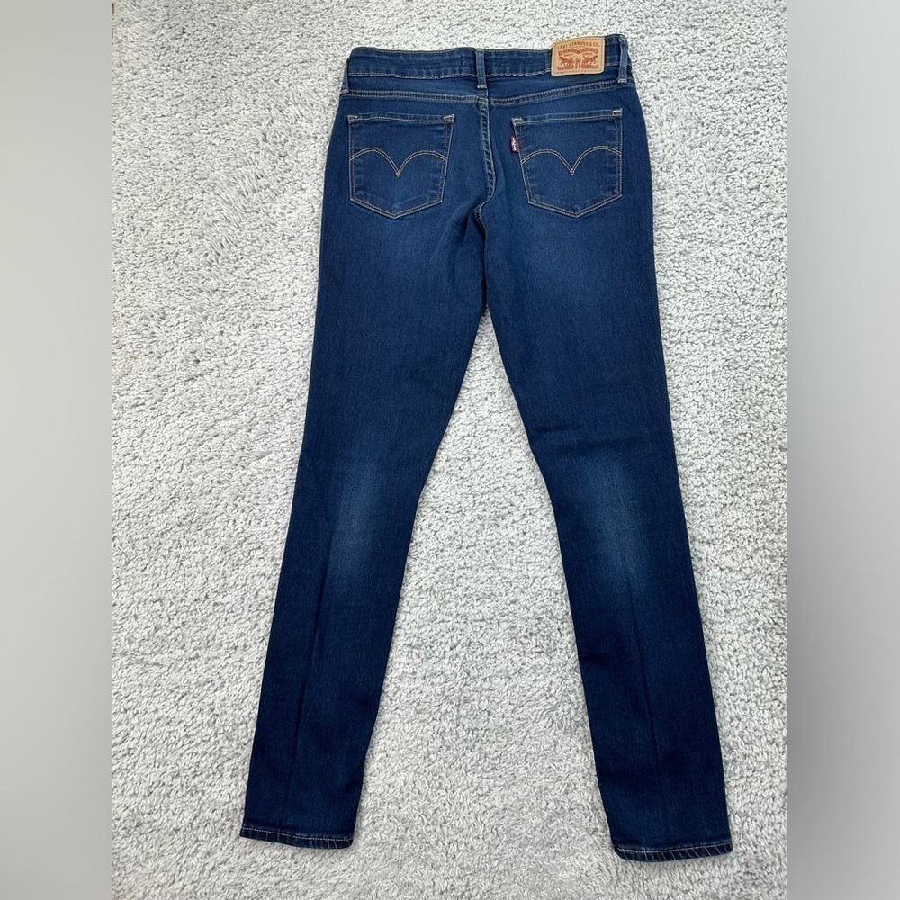 Levi's Jeans Womens 28 Basic 711 Skinny Dark Wash Classic Casual Denim Ankle - Picture 4 of 4